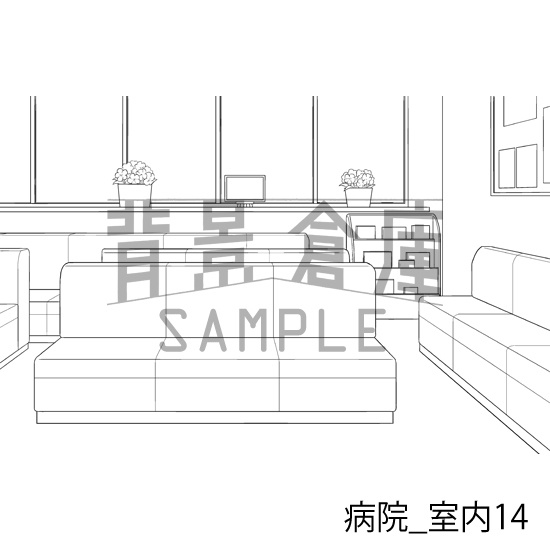病院_背景素材集3(室内)_トーン