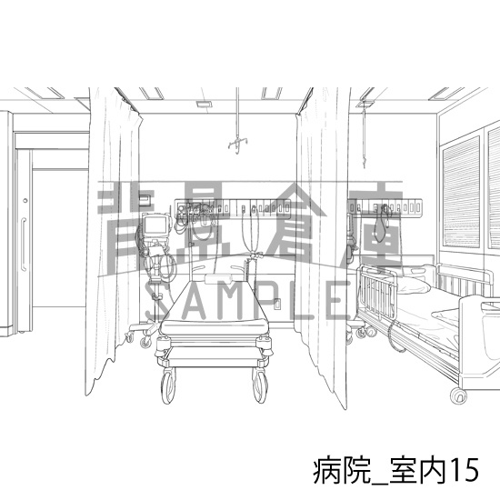 病院_背景素材集4(室内)_トーン