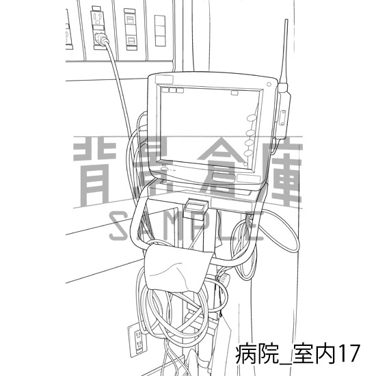 病院_背景素材集4(室内)_トーン