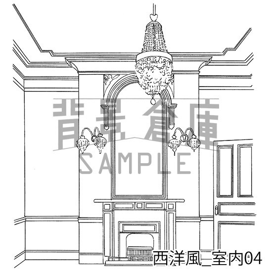 西洋風の背景集_セット2(室内)