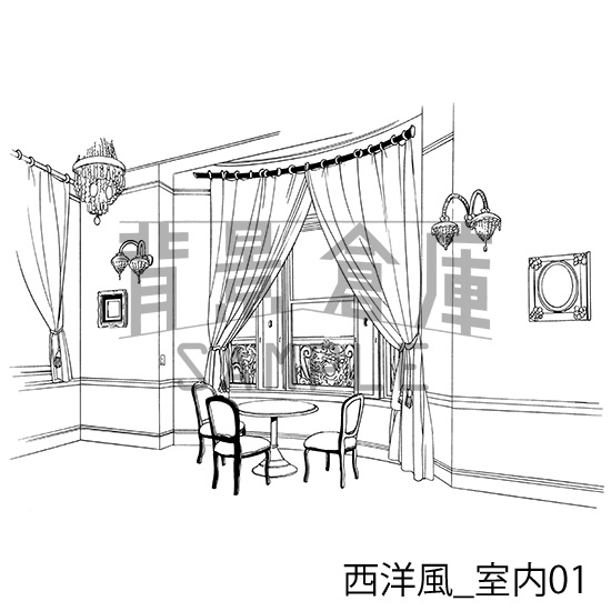 西洋風の背景集_セット2(室内)