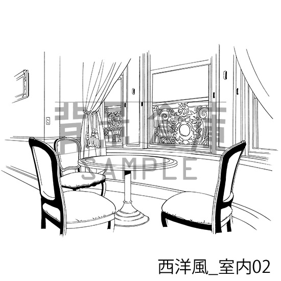 西洋風の背景集_セット2(室内)