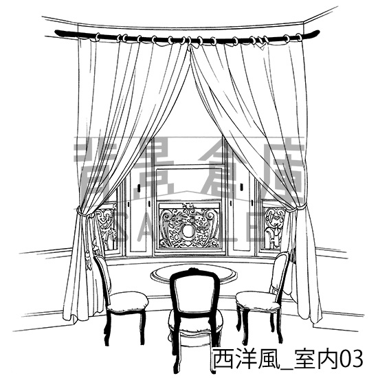 西洋風の背景集_セット2(室内)