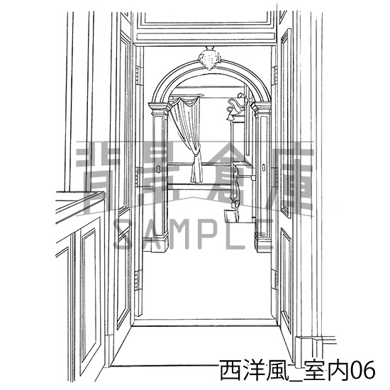 西洋風の背景集_セット2(室内)