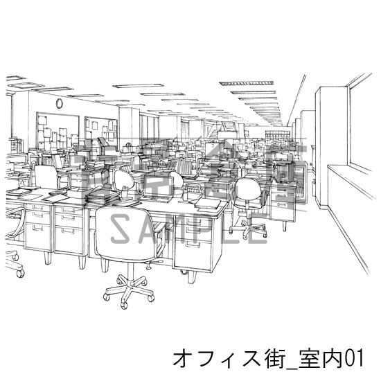 オフィスの背景集vol.1(配送商品)