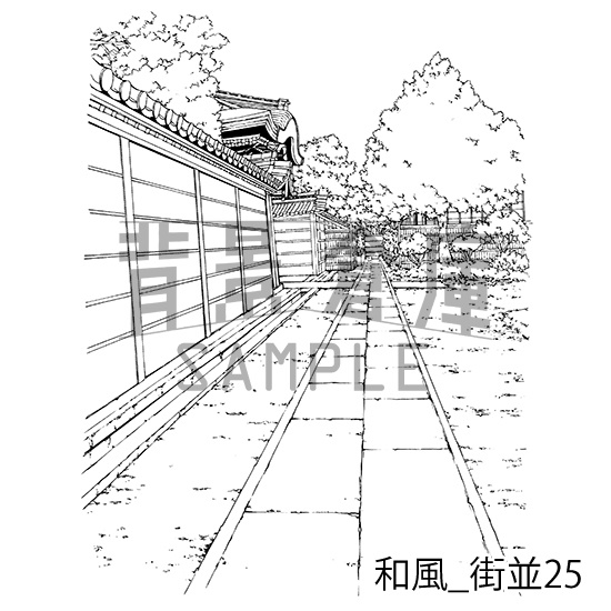 和風の背景集_セット15(街並)