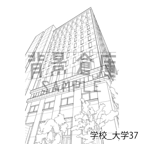 学校_背景素材集48(大学)_トーン