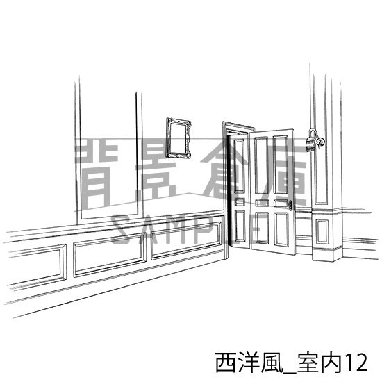 西洋風の背景集_セット3(室内)
