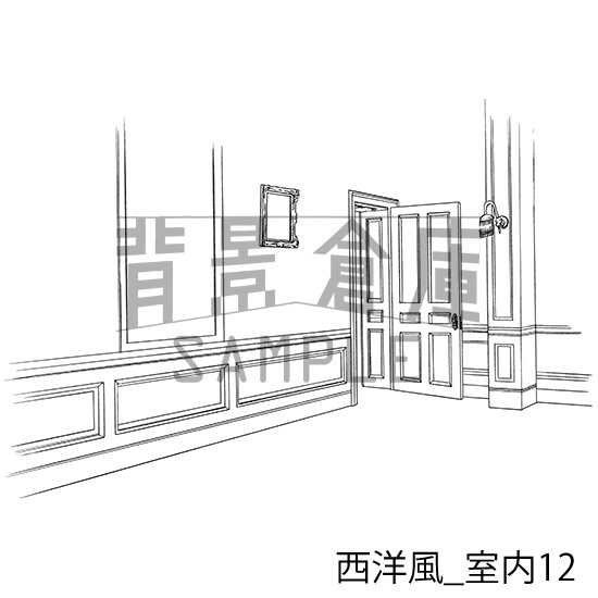 西洋風の背景集_セット3(室内)