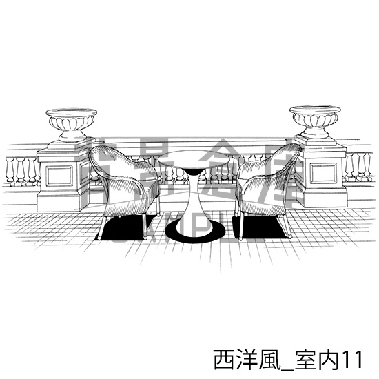 西洋風の背景集_セット3(室内)