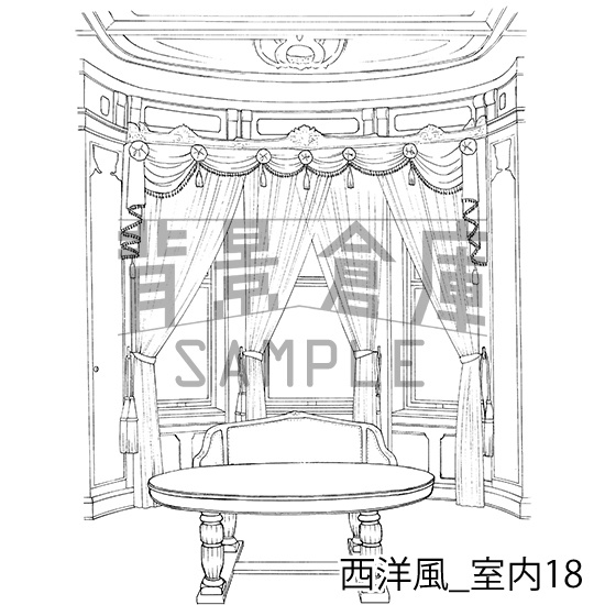西洋風の背景集_セット3(室内)