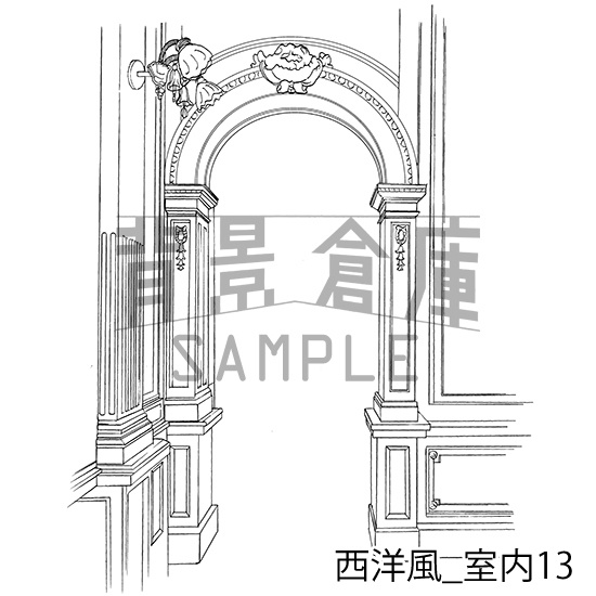 西洋風の背景集_セット3(室内)