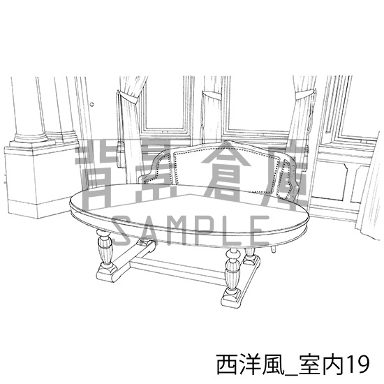 西洋風の背景集_セット3(室内)