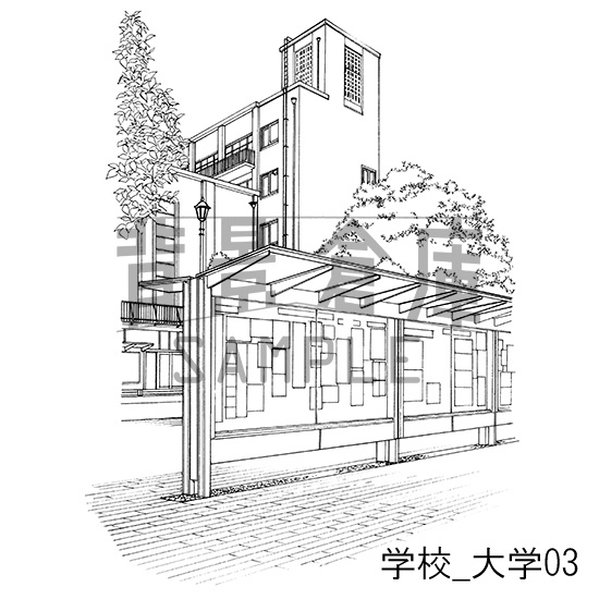 学校の背景集vol.3(配送商品)