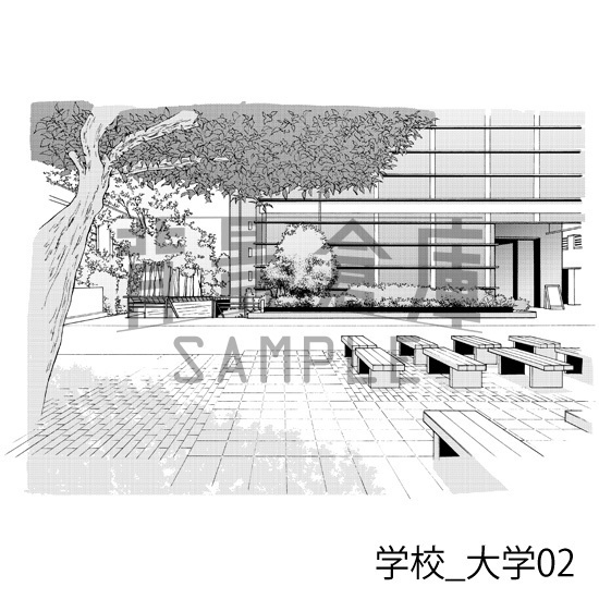 学校の背景集vol.3(配送商品)