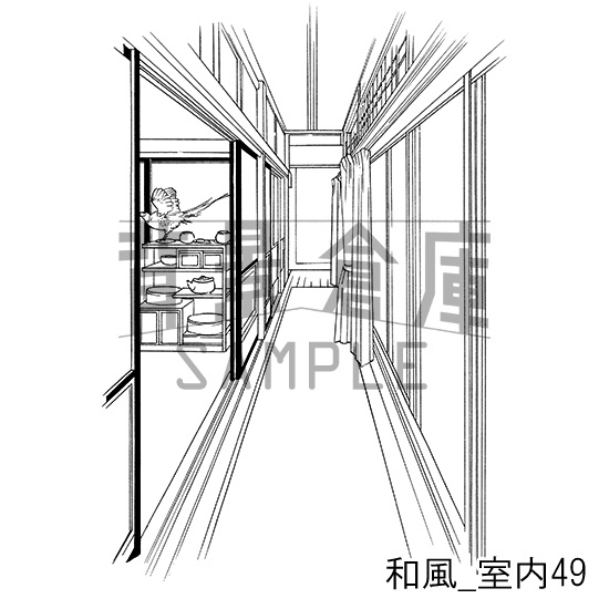 和風の背景集_セット18(室内)