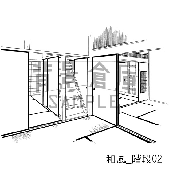 和風_背景素材集16(室内)_トーン