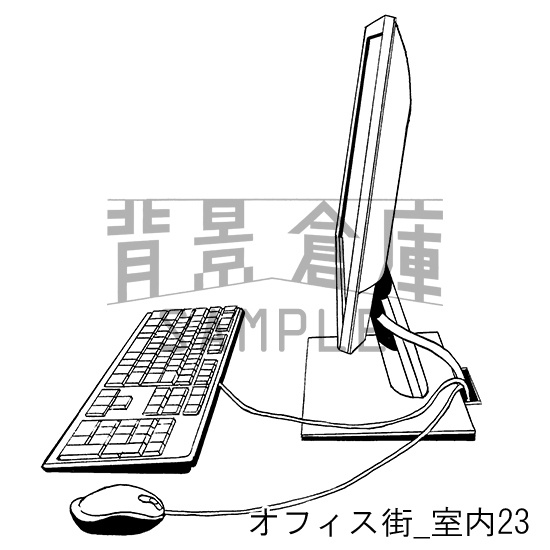 オフィス街の背景集_セット6(室内・PC)