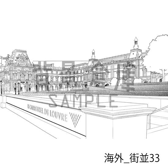 海外_背景素材集6(街並)_トーン