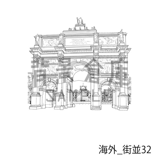 海外_背景素材集6(街並)_トーン