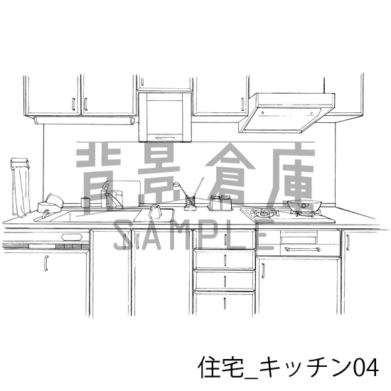 住宅の背景集_セット14(マンション室内)
