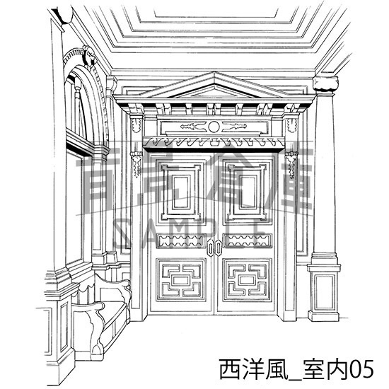 西洋風の背景集vol.1(配送商品)