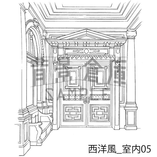西洋風の背景集vol.1(配送商品)
