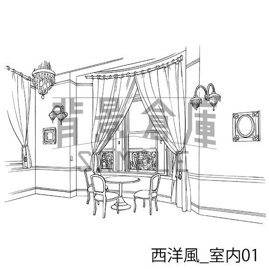 西洋風の背景集vol.1(配送商品)