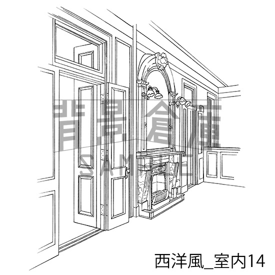 西洋風の背景集vol.1(配送商品)