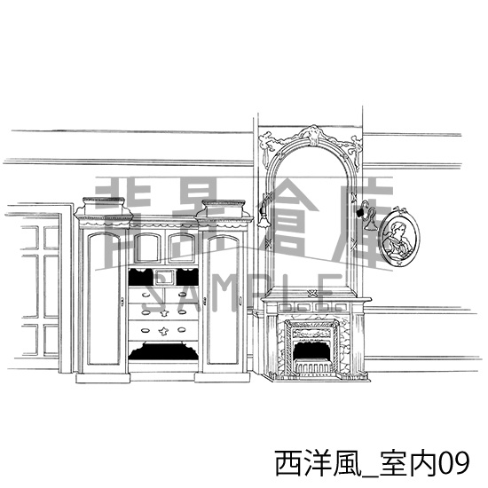 西洋風の背景集vol.1(配送商品)