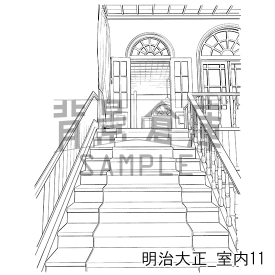 明治大正_背景素材集7(室内)_トーン