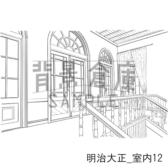 明治大正_背景素材集7(室内)_トーン