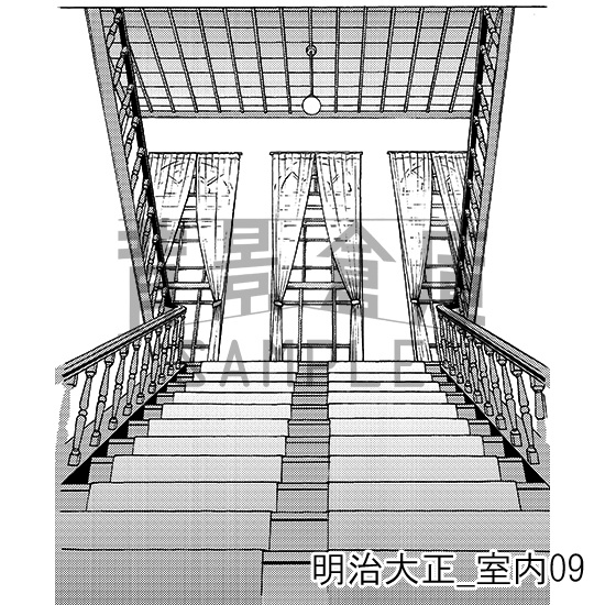 明治大正_背景素材集7(室内)_トーン