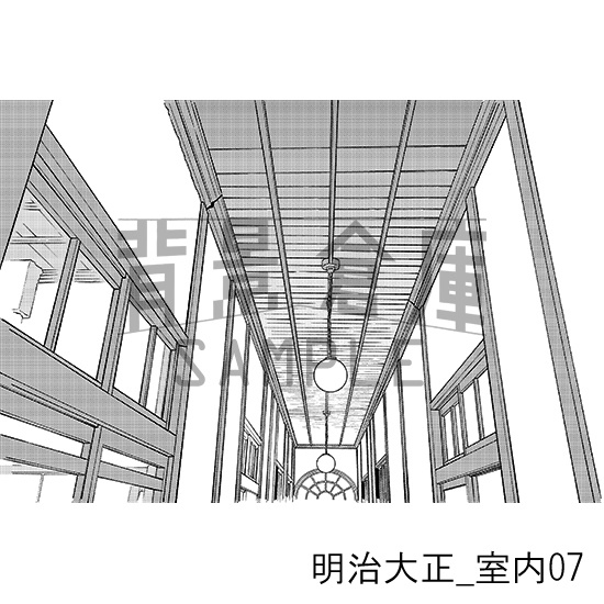 明治大正_背景素材集7(室内)_トーン