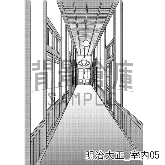 明治大正_背景素材集7(室内)_トーン