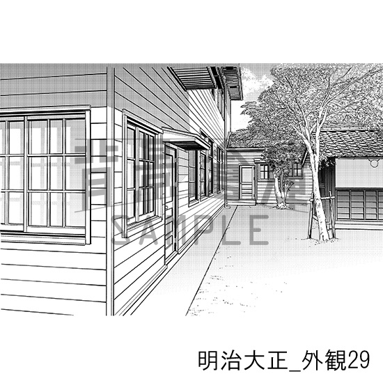 明治大正_背景素材集8(外観)_トーン