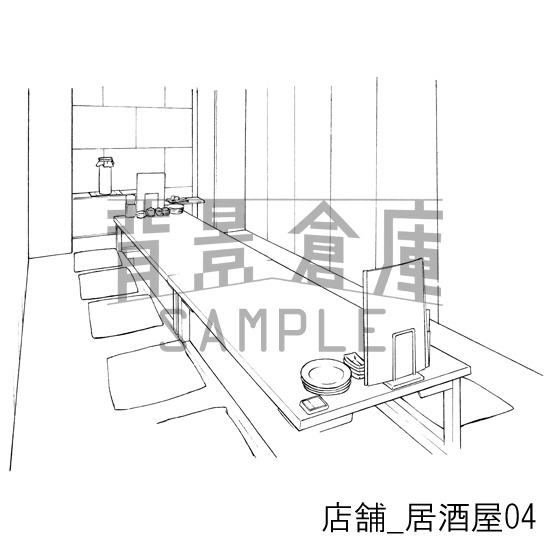 店舗の背景集_セット2(居酒屋)