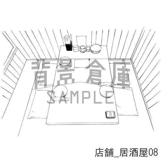 店舗の背景集_セット2(居酒屋)
