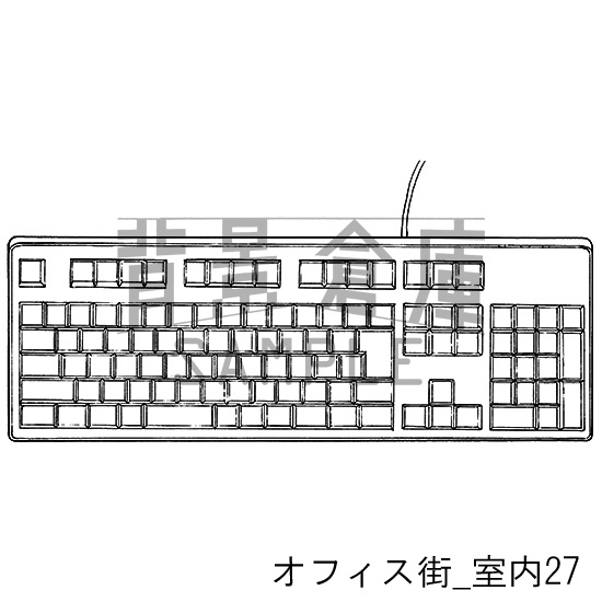 オフィス街_背景素材集6(室内)_トーン