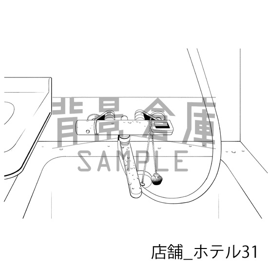 店舗_背景素材集12(ホテル)_トーン