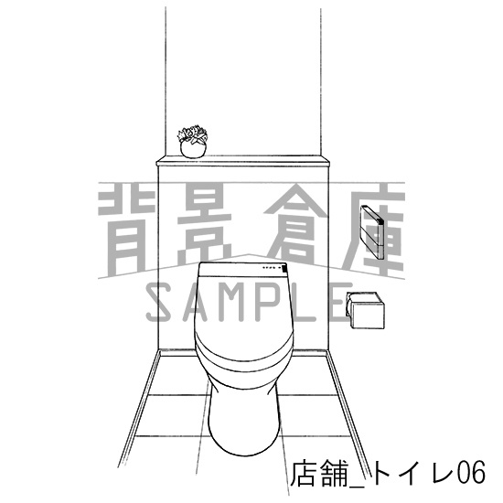 店舗の背景集_セット3(トイレ)