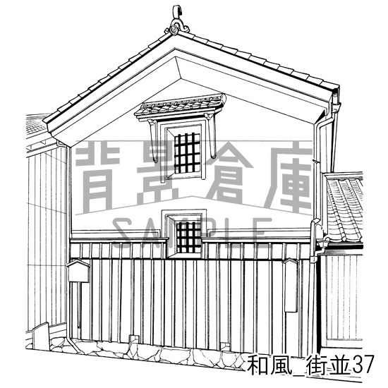 和風の背景集_セット21(街並)