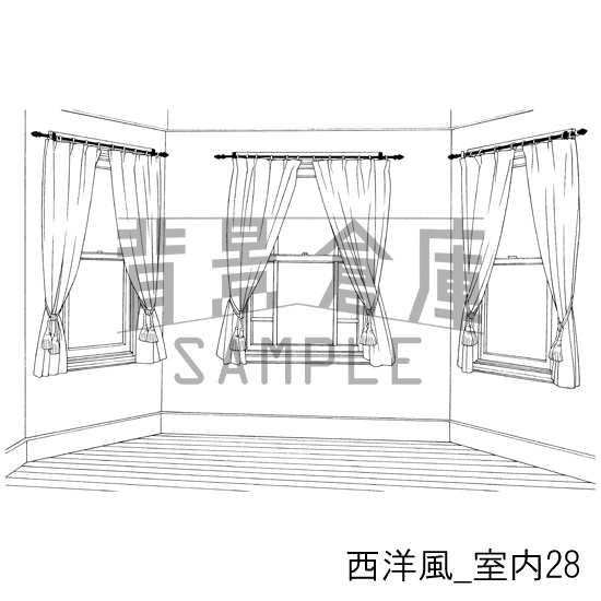 西洋風の背景集_セット7(室内)
