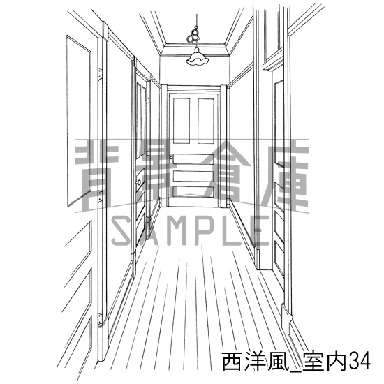 西洋風の背景集_セット7(室内)