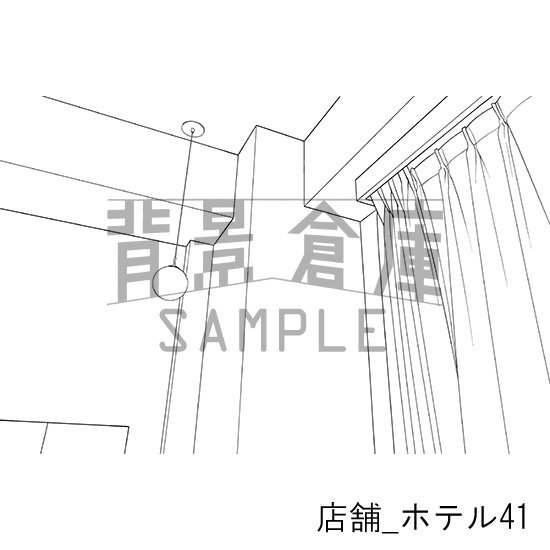 店舗_背景素材集38(ホテル)_トーン