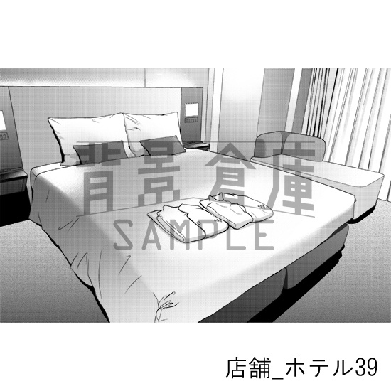 店舗_背景素材集38(ホテル)_トーン
