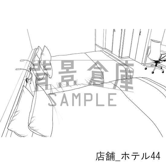 店舗_背景素材集38(ホテル)_トーン