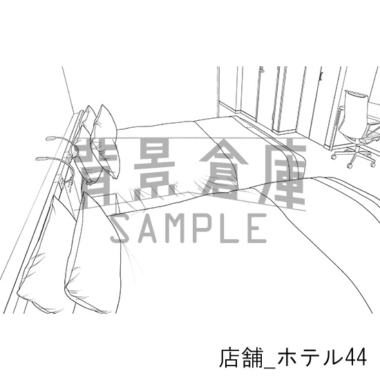 店舗_背景素材集38(ホテル)_トーン
