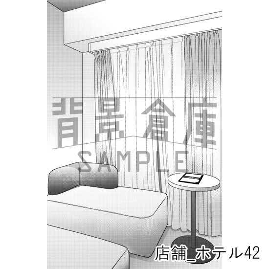 店舗_背景素材集38(ホテル)_トーン