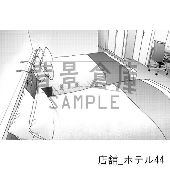 店舗_背景素材集38(ホテル)_トーン